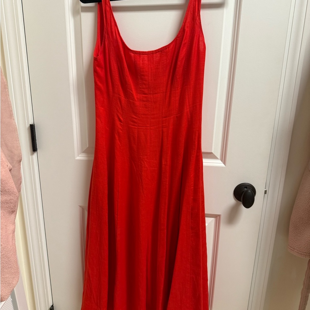 Astr Vibrant Red Maxi Dress